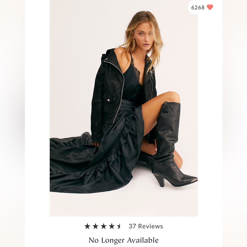 ✨🔥SOLD OUT!🔥✨ Free People CULT FAV♥️ 100% Authentic Leather Knee High Boots